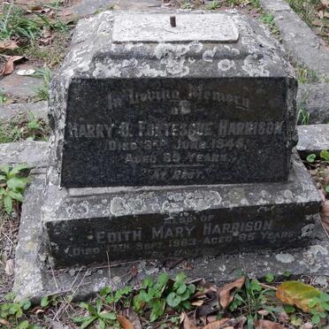 HARRISON Harry D'Arcy Fortescue -1945 &amp; Edith Mary -1963
