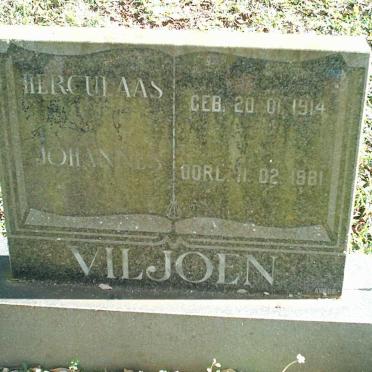 VILJOEN Herculaas Johannes 1914-1981