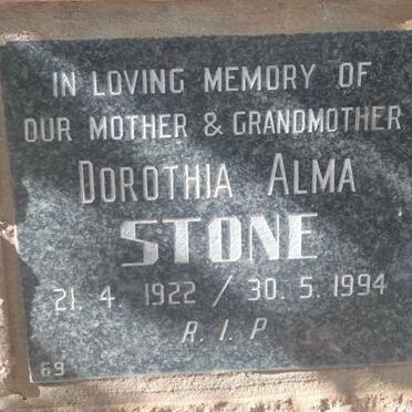 STONE Dorothia Alma 1922-1994