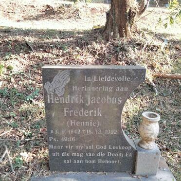 SWANEPOEL Hendrik Jacobus Frederik 1942-1992