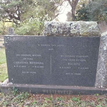 WESTERVELD Mauritz 1905-1971 & Christina Hendrina 1908-1989