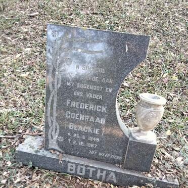 BOTHA Frederick Coenraad 1949-1987