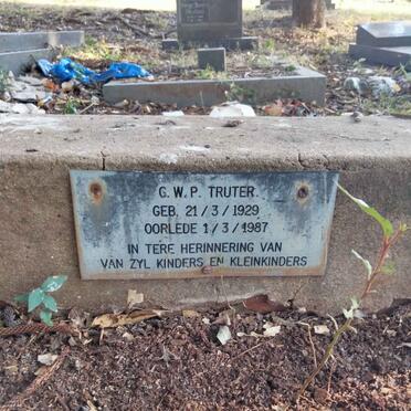 TRUTER G.W.P. 1929-1987