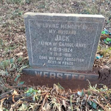 WEBSTER Jack 1924-1991