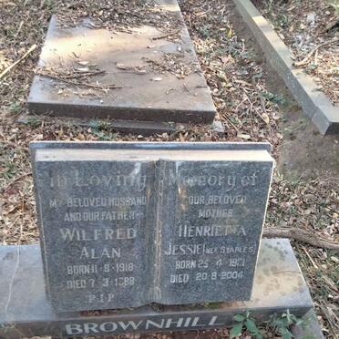BROWNHILL Wilfred Alan 1918-1988 & Henrietta Jessie STAPLES 19?1-2004