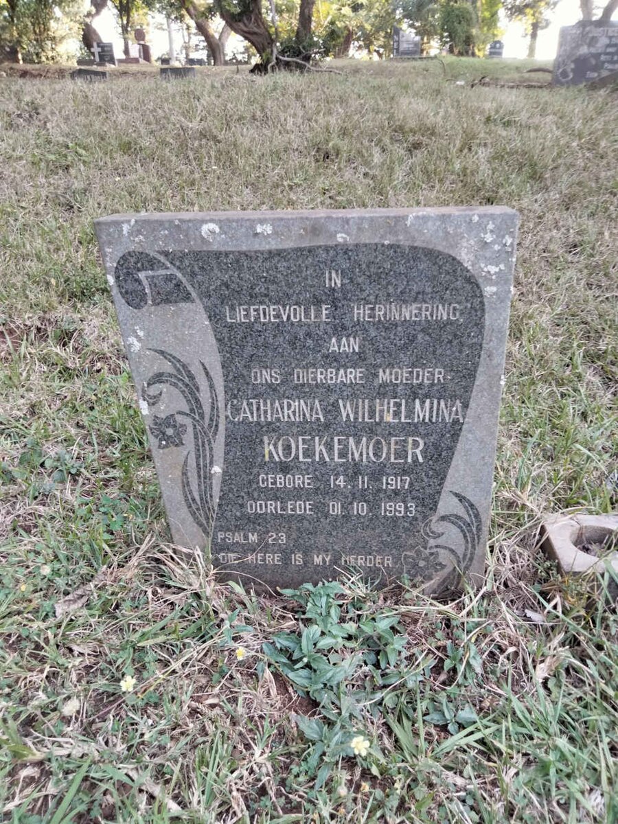 KOEKEMOER Catharina Wilhelmina 1917-1993