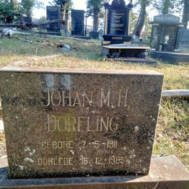 DORFLING Johan M.H. 1911-1985