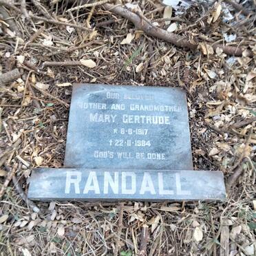 RANDALL Mary Gertrude 1917-1984