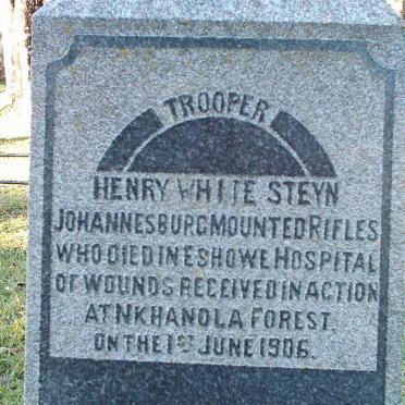 STEYN Henry White  -1907