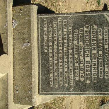 BOSSE Johann Heinrich Freidrich 1874-1933