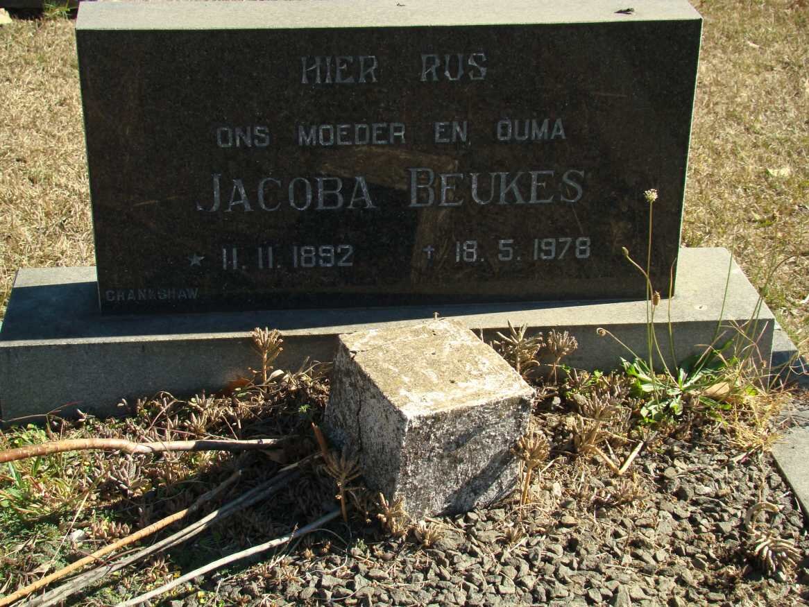 BEUKES Jacoba 1892-1978