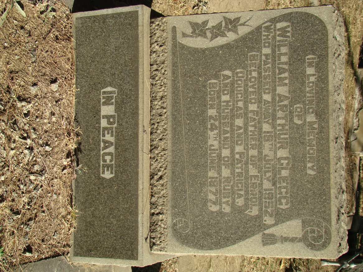 CLEGG William Arthur -1952