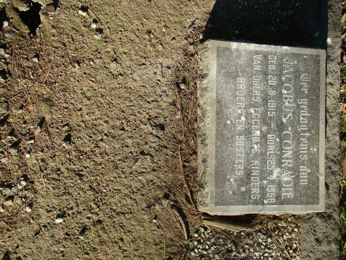 CONRADIE Jacobus 1915-1958