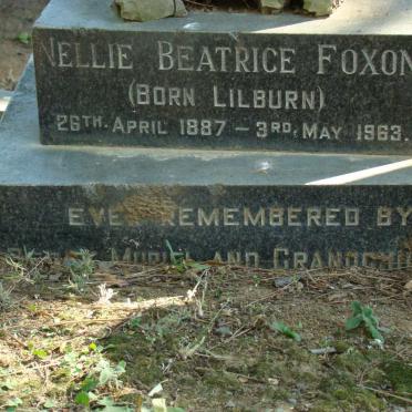 FOXON Nellie Beatrice nee LILBURN 1887-1963