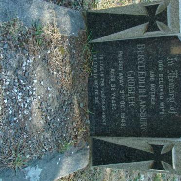 GROBLER Beryl Edith Lansbury -1948