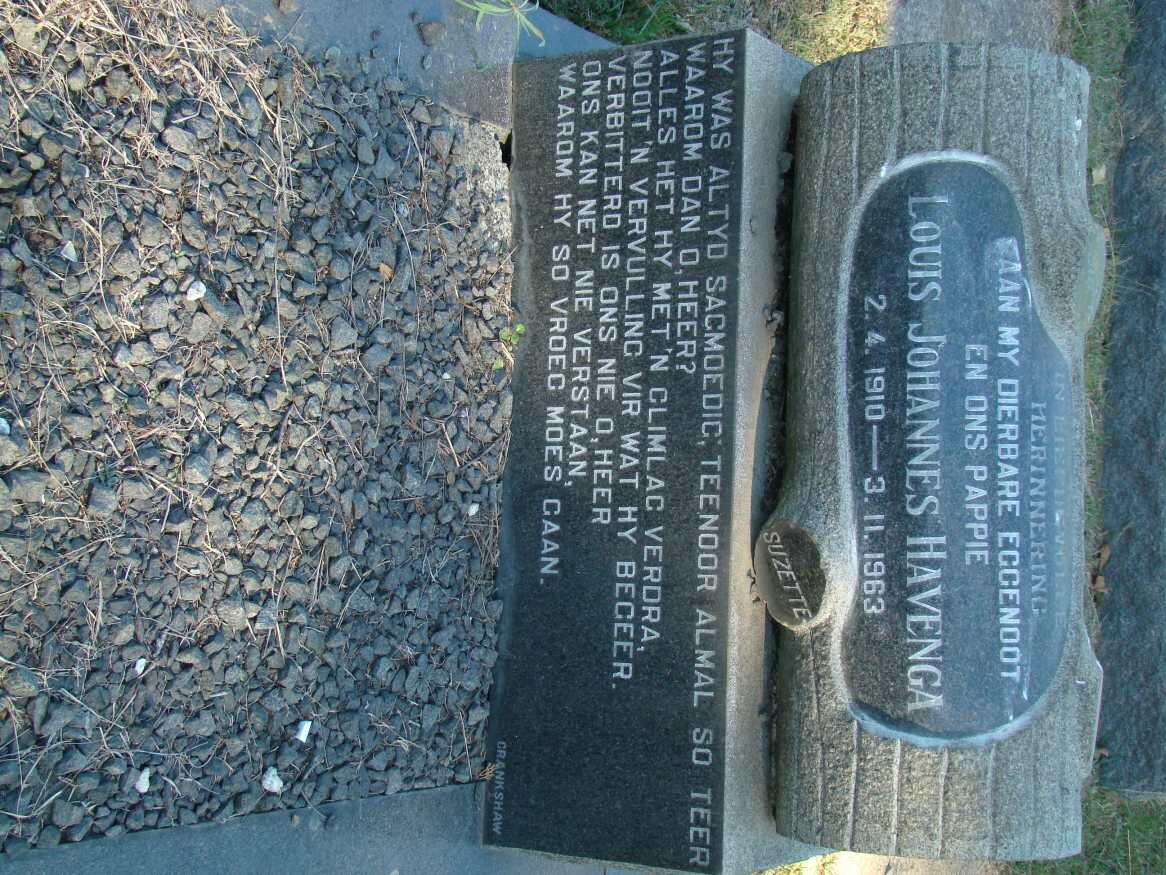 HAVENGA Louis Johannes 1910-1963