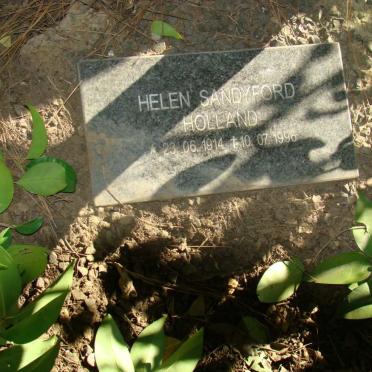 HOLLAND Helen Sandyford 1914-1996