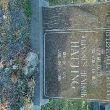 HATTING Johannes Hendrik 1917-1988