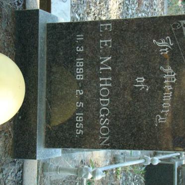 HODGSON E.E.M. 1896-1955