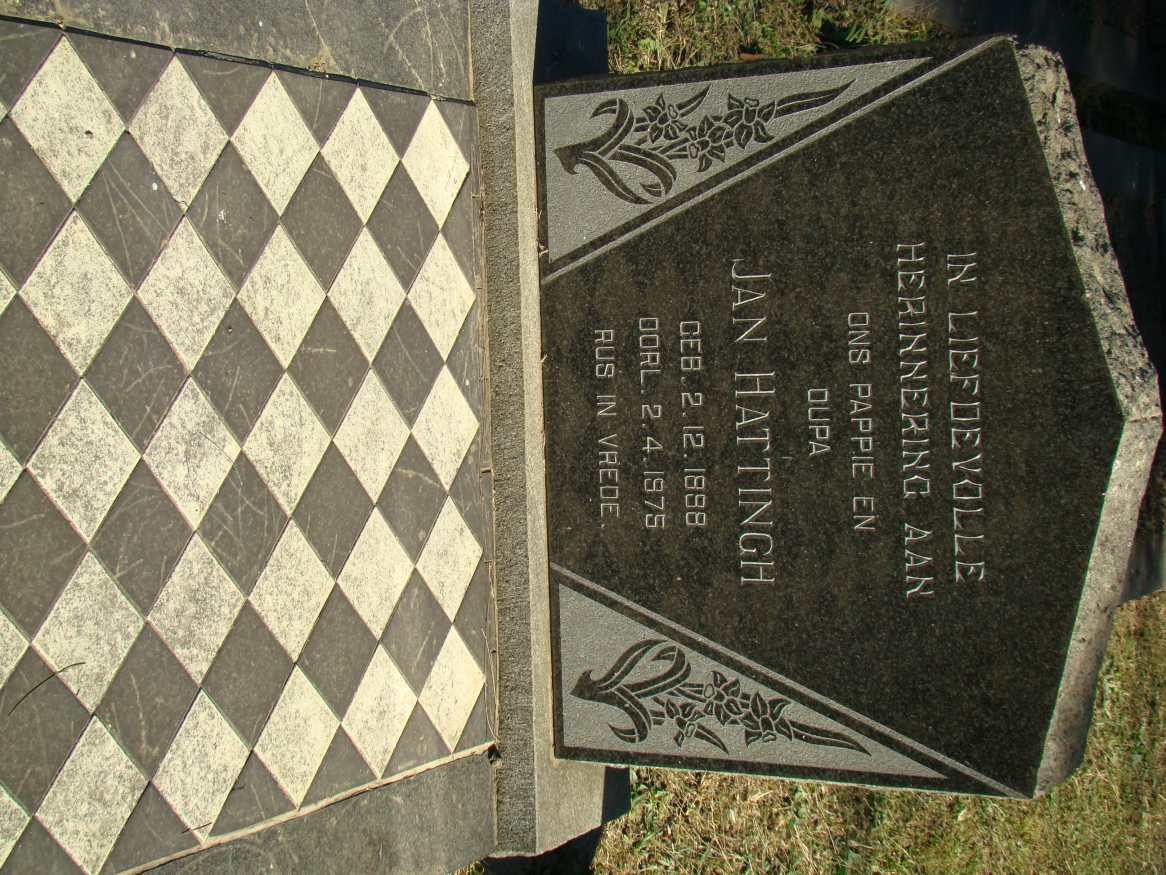 HATTINGH Jan 1898-1975