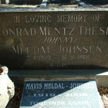 JOHNSEN Conrad Mentz Thesen, Meldal 1920-1968 &amp; Mavis 1919-2006