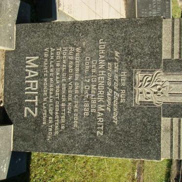 MARITZ Johann Hendrik 1906-1938