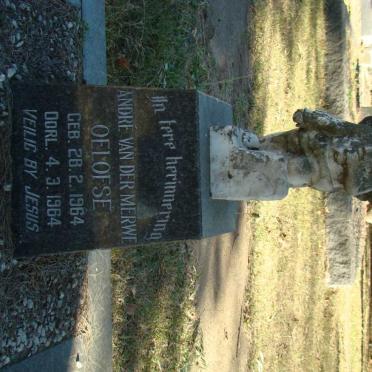 OELOFSE Andre van der Merwe 1964-1964