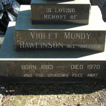 RAWLINSON Violet Mundy nee Trafford 1883-1970
