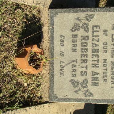 ROBERTS Elizabeth Ann nee TARR