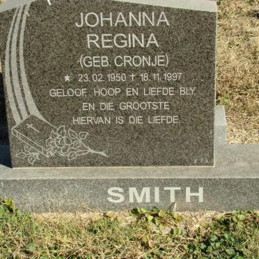 SMITH Johanna Regina nee CRONJE 1950-1997