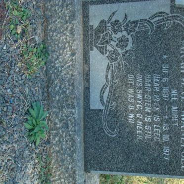 SWANEPOEL Sarah J.G. nee AURET 1897-1977