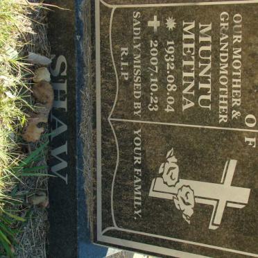 SHAW Muntu Metina 1932-2007