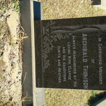 THOMSON Archibald 1889-1974