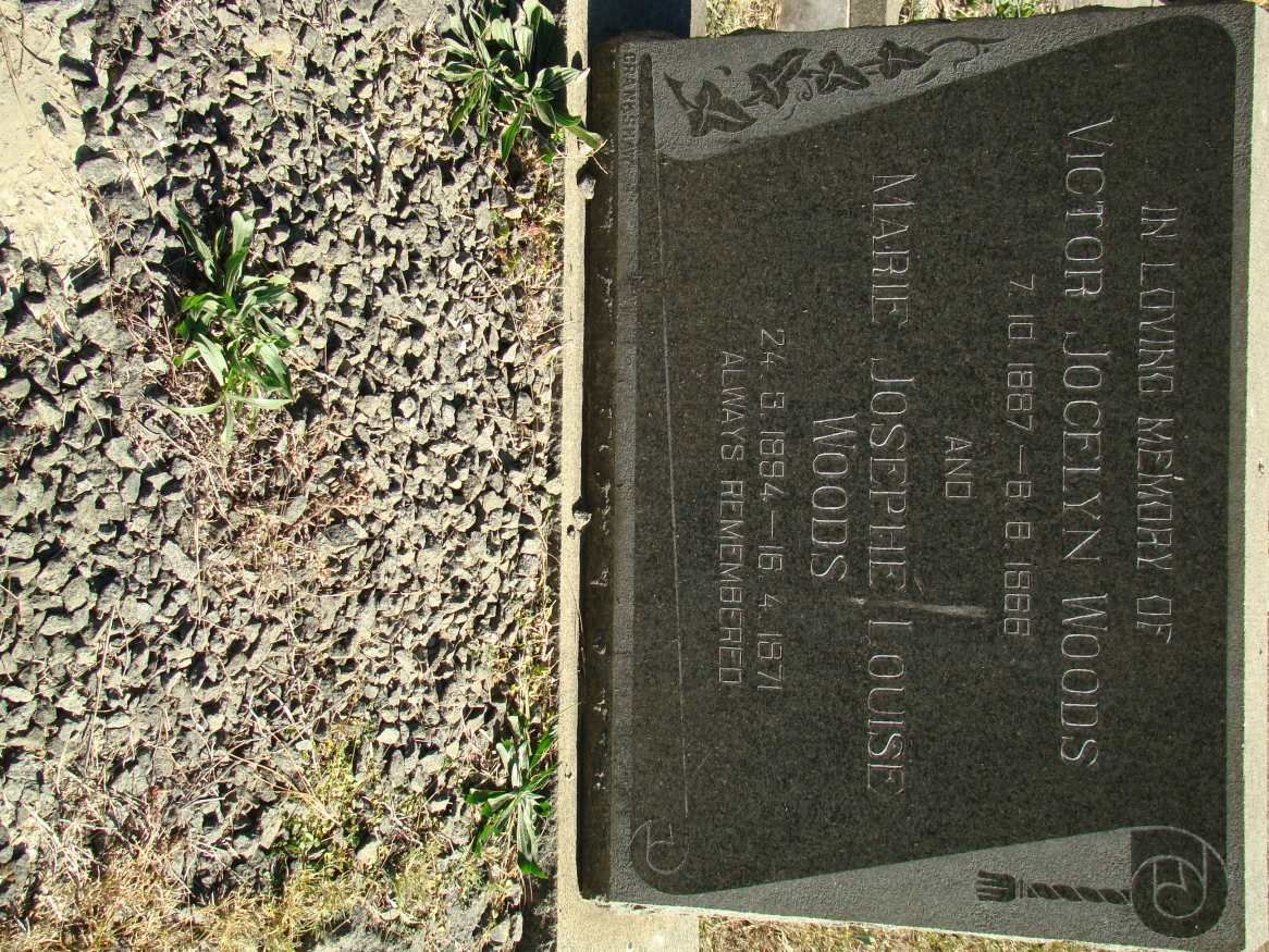 WOODS Victor Jocelyn 1887-1966 &amp; Marie Josephe Louise 1894-1971