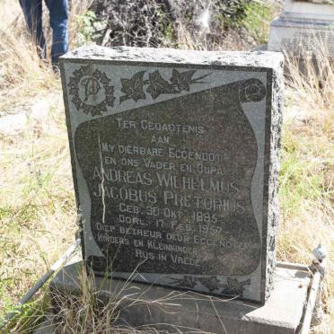 PRETORIUS Andreas Wilhelmus Jacobus 1885-1957