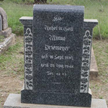 DRIEMEYER Minna 1897-1948