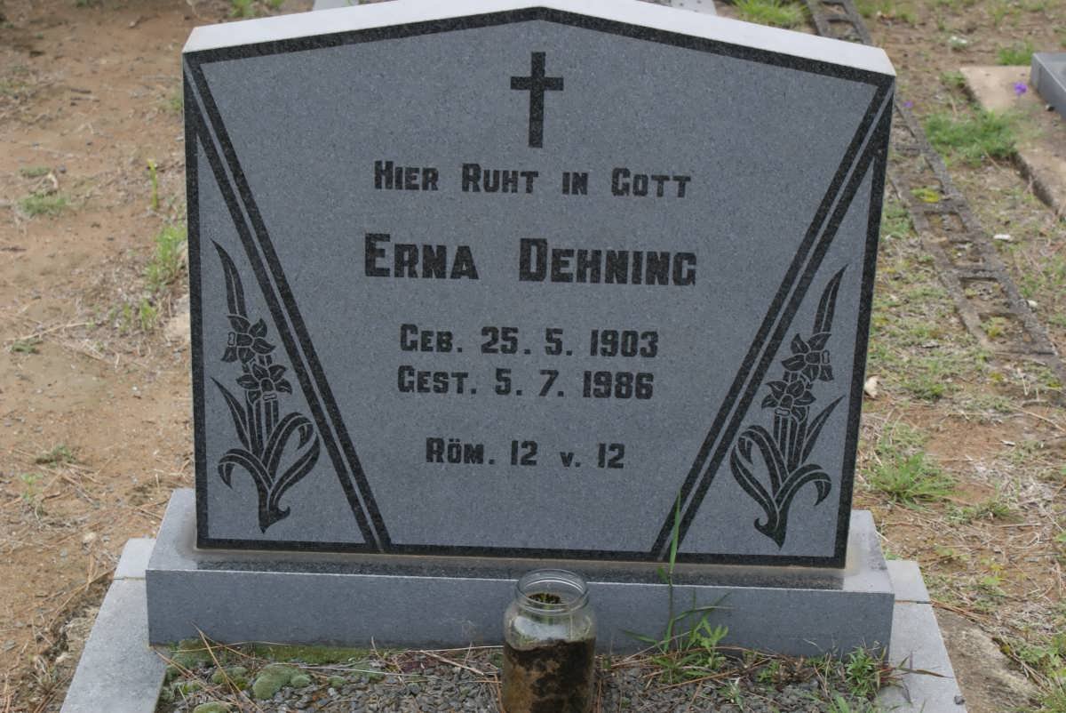 DEHNING Erna 1903-1986