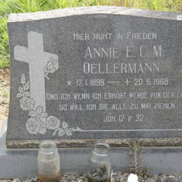 OELLERMANN Annie E.C.M. 1899-1968