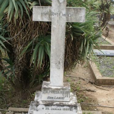 RIETH J.M. Frieda nee LANGE 1869-1920