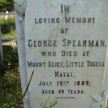 SPEARMAN George -1889