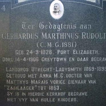 RUDOLPH Gerhardus Marthinus 1828-1906
