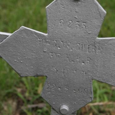 Kwazulu-Natal, ESTCOURT district, Frere, Chieveley, Military Cemetery