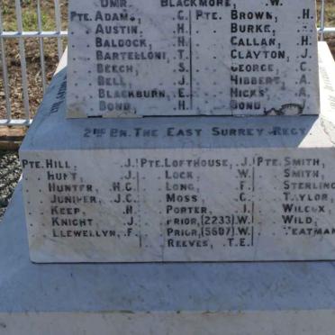 Memorial - 2nd Bn East Surrey Regiment_04