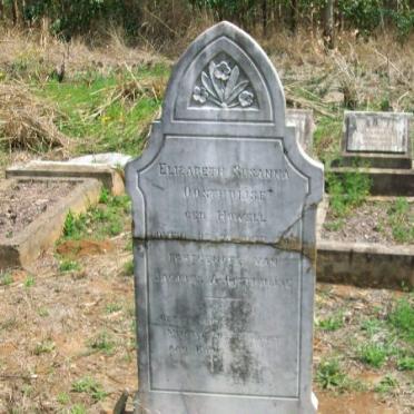 OOSTHUIJSE Elizabeth Susanna nee HOWELL