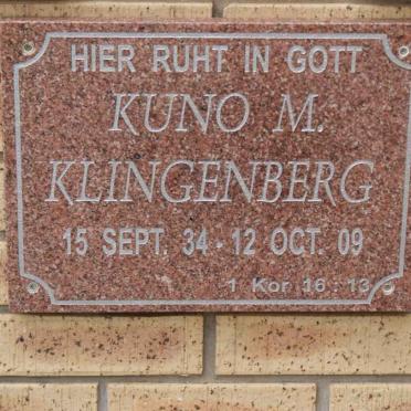 KLINGENBERG Kuno M. 1934-2009