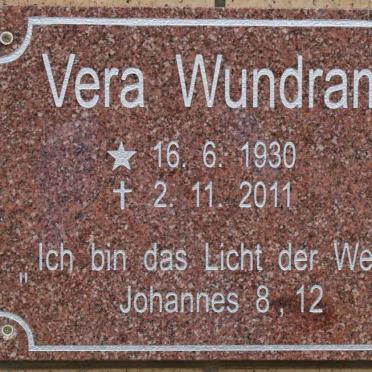 WUNDRAM Vera 1930-2011