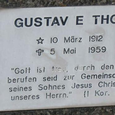 THOM Gustav E. 1912-1959