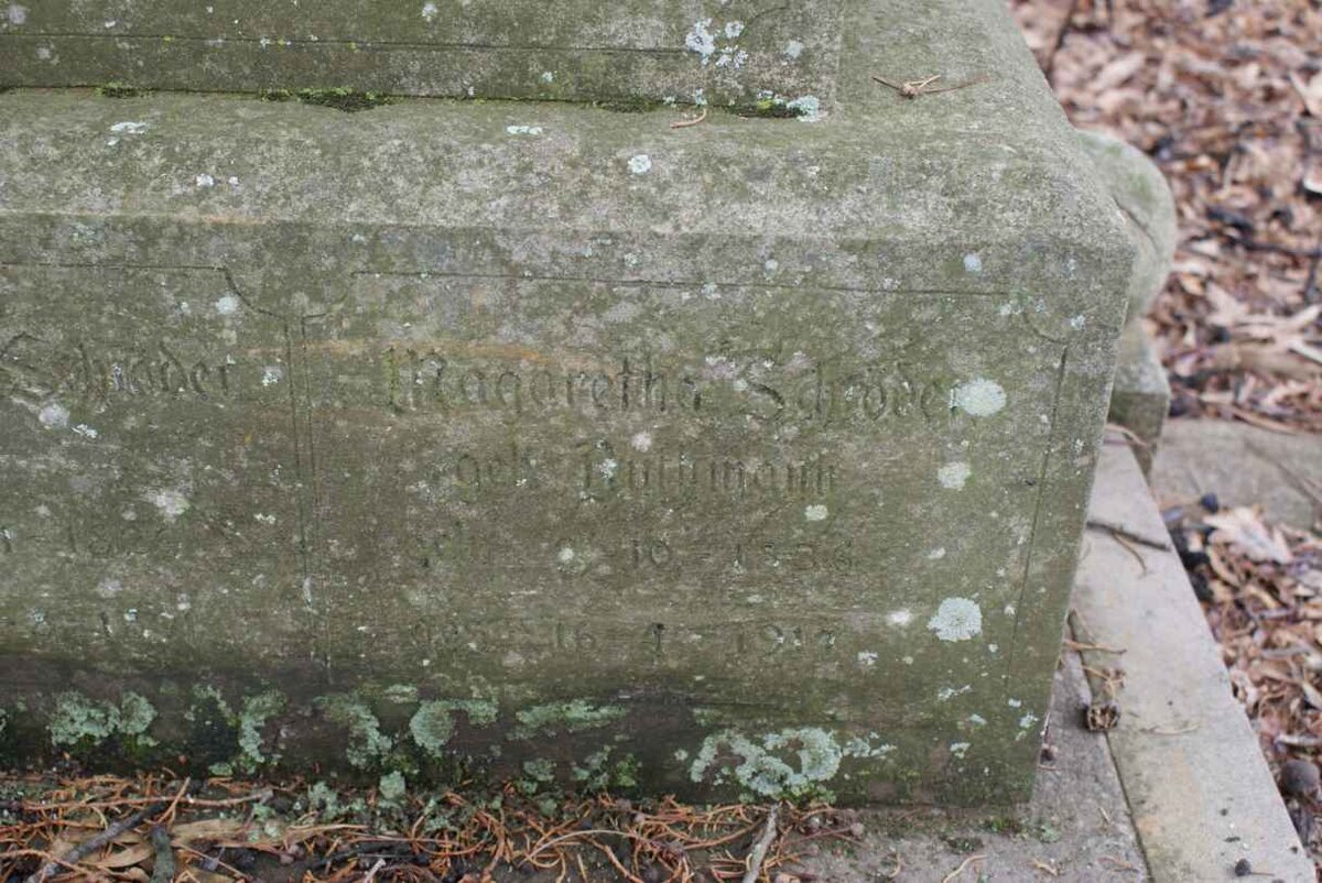 SCHRODER Hans H? ?-? &amp; Margaretha 188?-191?