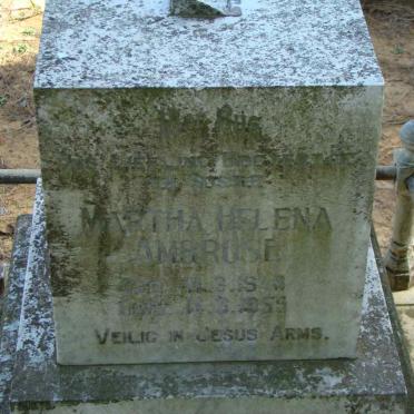 AMBROSE Martha Helena 1948-1959