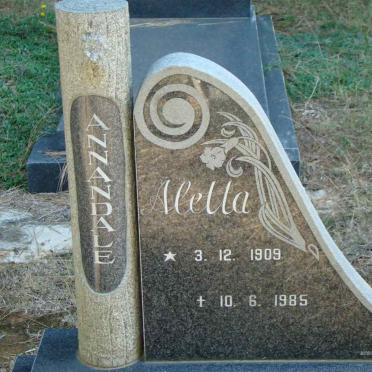 ANNANDALE Aletta 1909-1985